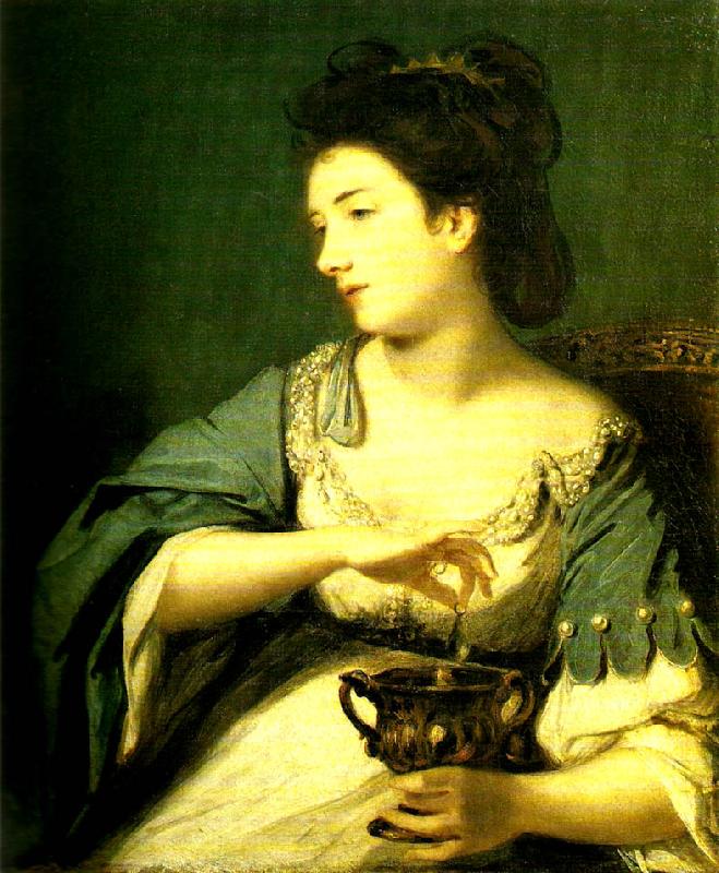 Sir Joshua Reynolds miss kitty fisher in the character of cleopatra oil painting picture